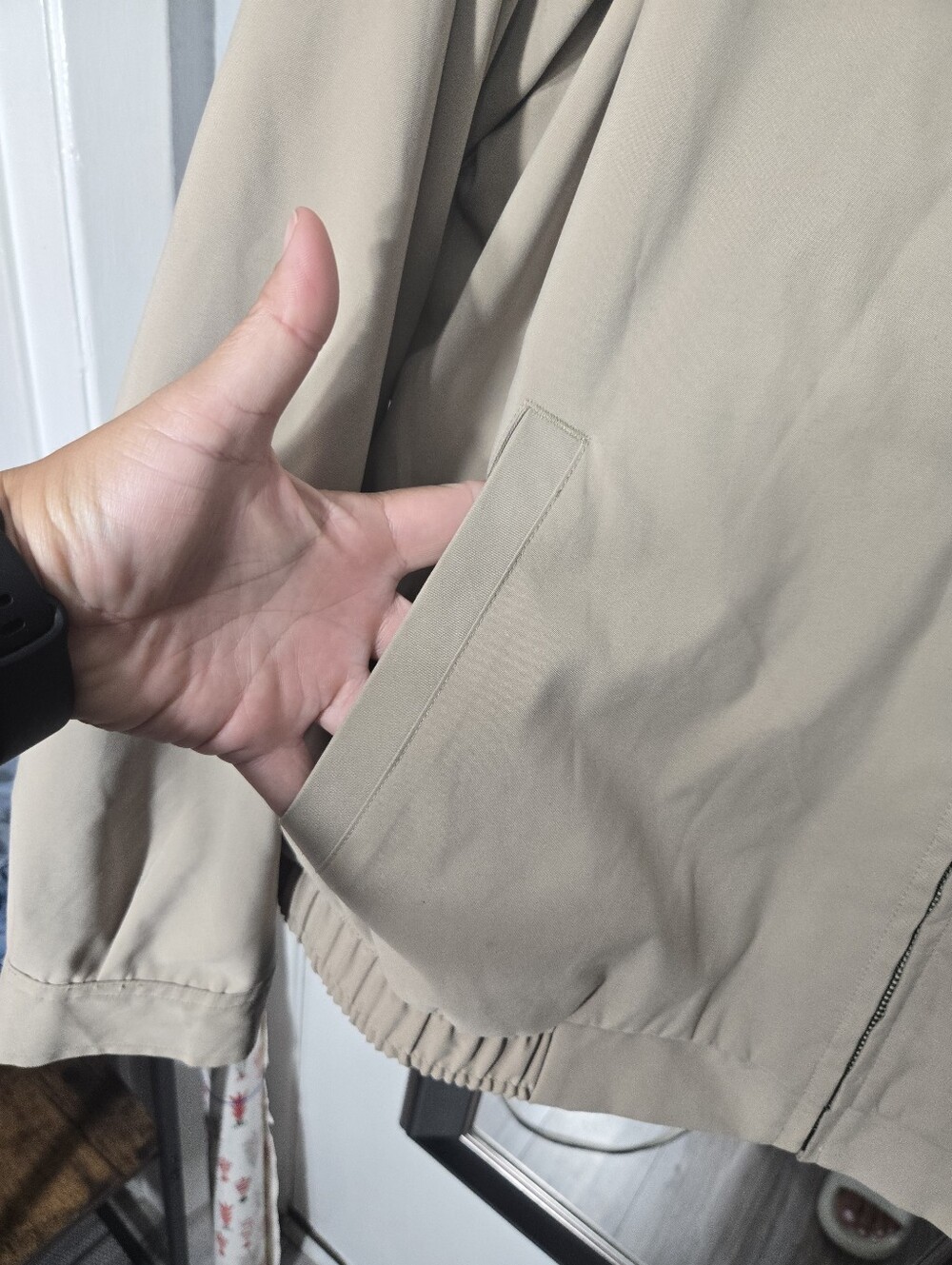 Vintage 90s Polo Golf Ralph Lauren Bi Swing Jacket Mens XL Tan Bomber - Picture 7 of 9